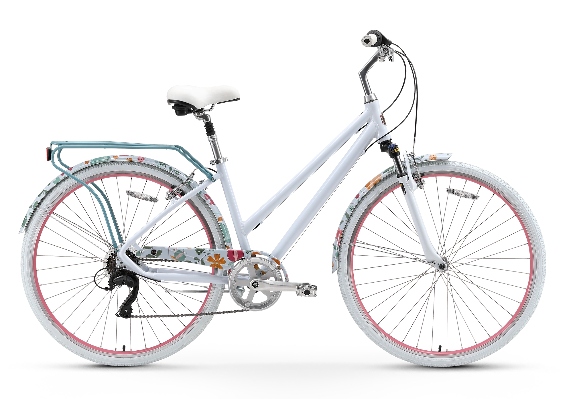 "A/O Rosa Limited: Dein stilvolles 7-Gang-Hybrid-Citybike für urbane Abenteuer!"